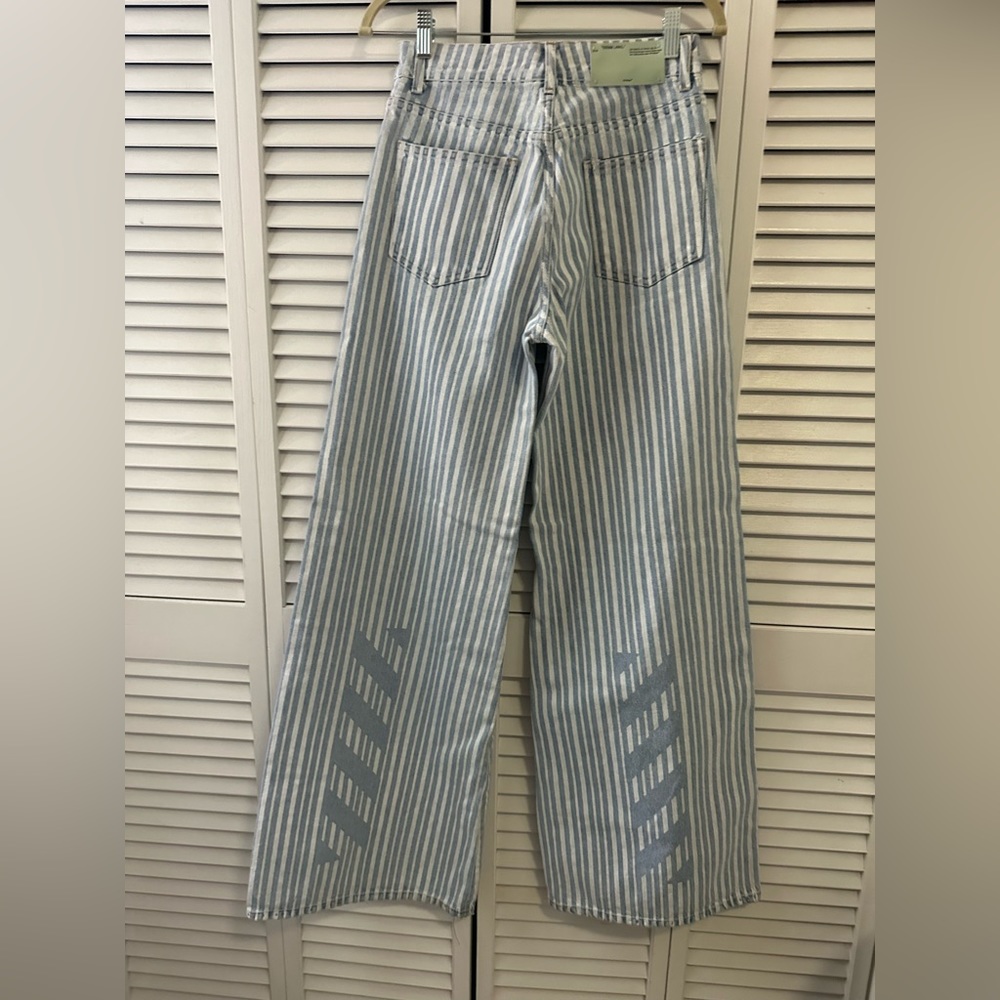Off White wide leg jeans